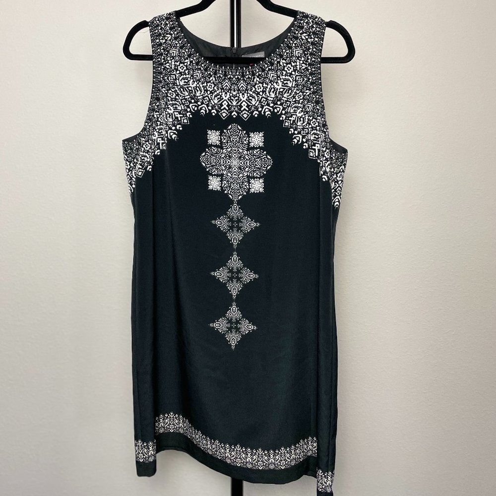 Vince Camuto black and white dress
